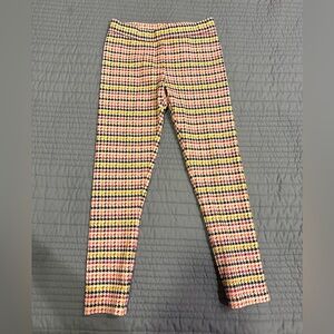 Janie and Jack Pink and Yellow Leggings